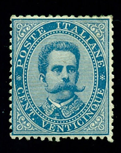 Timbre Ancien Italie 1955-1958 'La Siracusana' - 5 Lires Bleu, Qualité VF (Very Fine) - Rare, Oblitéré