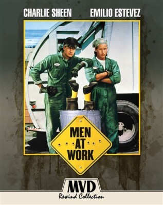 MEN AT WORK New Blu-ray Charlie Sheen Emilio Estevez MVD Rewind Collection