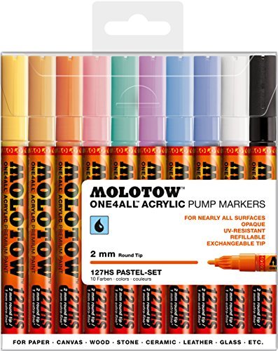 Vakki Metallic Marker Set, 10 Farben - Stifte Für Scrapbooking, Keramik, Deko & DIY-Projekte