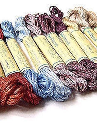 10% Off Kreinik Hand-dyed Silk Mori Thread - Milk paints