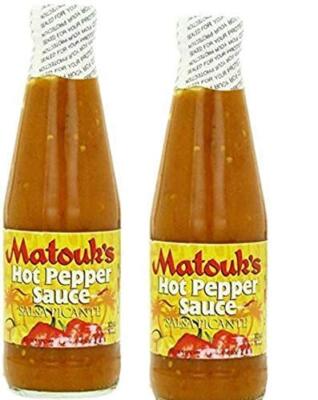 Matouks Hot Pepper Sauce 10 oz (2 Btls)