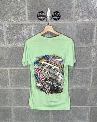 Y2K Brent Marks Sprint Car Dirt Track Racing Green Graphic T-Shirt