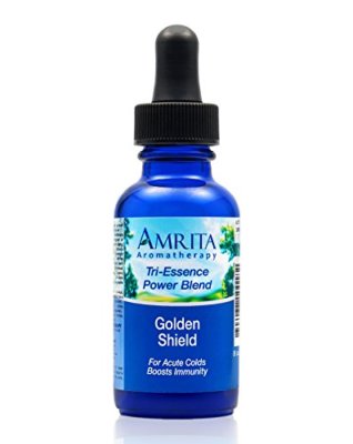 Amrita Aromatherapy Golden Shield Tri-Essence Blend| 1 fl oz