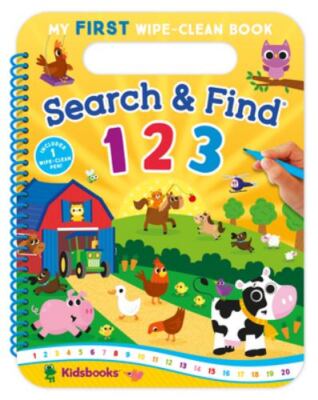 My First Wipe-Clean Book: Search & Find 123-Includes Wipe