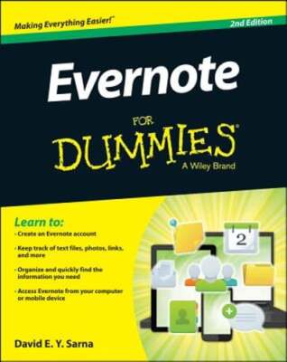 Evernote for Dummies by David E y Sarna: Used