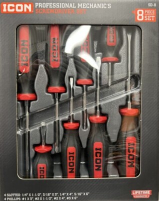 8 Piece Screwdriver Set Professional Mechanic Special alloy steel  magnetic Tips