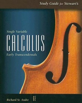 Study Guide for Stewarts Single Variable Calculus: Early Transcen - VERY GOOD