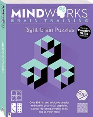 Mindworks Brain Training Over 320 puzzles Bind-up Right Brain 2019 Y - VERY GOOD