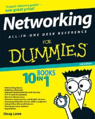 Networking All-in-One Desk Reference For Dummies - Paperback - VERY GOOD