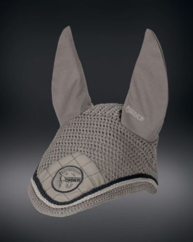 HKM Fliegenschutzmaske Für Pferde - Elastische Insektenschutzmaske In Schlammgrau