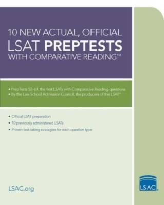 10 New Actual, Official LSAT PrepTests with Comparative Reading: (Pr - VERY GOOD