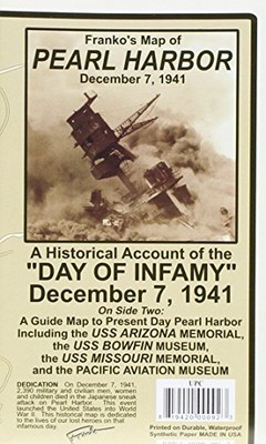 PEARL HARBOR HISTORY MAP & GUIDE FRANKO MAPS WATERPROOF By Franko Maps Ltd. NEW