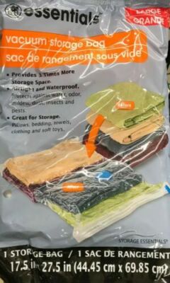 Home Essentials Large Vacuum Storage Bag 17.5'' X 27.5''