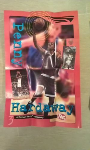 1997 Nabisco/Post Poster #2 Anfernee Penny Hardaway NBA Magic