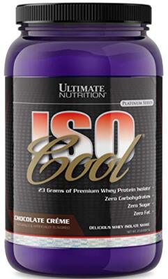 Ultimate Nutrition ISO Cool Whey Isolate Protein Powder - Keto Friendly - Sugar