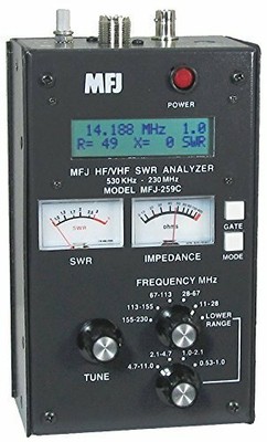 SWR Antenna Analyzer MFJ-259C HF VHF 0.53-230Mhz. Buy it now for 299.88