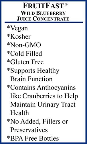 Wild Blueberry Juice Concentrate "Cold Filled" ONE QUART 64 Day Supply