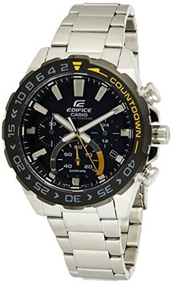 Pre-owned Casio Analog Black Dial Men's Watch-efs-s550db-1avudf (ed475)