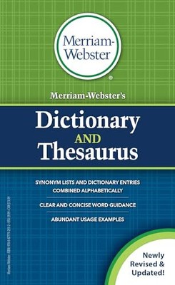 Merriam-Webster's Dictionary and Thesaurus, Newest Edition, Mass-Market Pape...