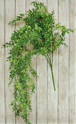 New Farmhouse LEMON BEAUTY GREEN GRASS PLANT Hanging Tear Drop Vine Stem Bush 