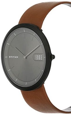 Pre-owned Titan Edge Zen Analog Black Dial Men's Watch-1779nl01 / 1779nl01/np1779nl01