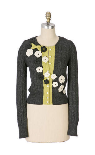 即発! サイズS Anthropologie Hooded Alpine Sweater Coat Anthropologie Field Flower 100% Wool Colorblock Hooded
