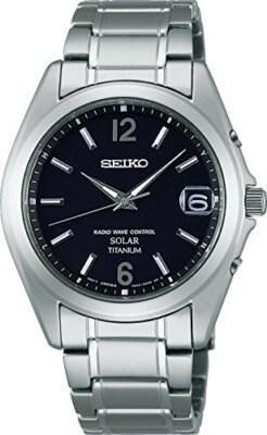 Pre-owned Seiko Spirit Sbtm229 Spirit Titanium Solar Radio Men Watch With Box