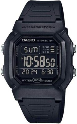 CASIO Men's Quartz Wristwatch - W800H-1BV - Black - NWT