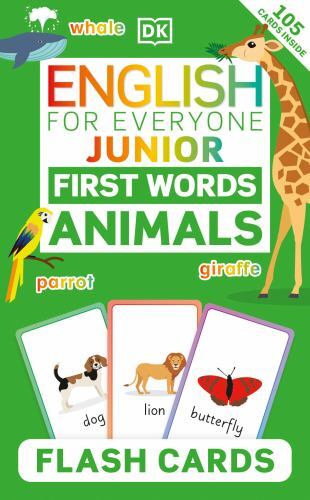 English for Everyone Junior First Words Animals Flash Cards by DK (2023 ...