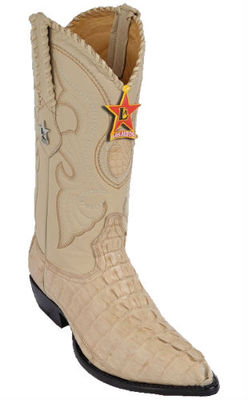 Pre-owned Los Altos Boots 990111 Oryx, Los Altos Caiman Tail J-toe Cowboy Boots, See Note