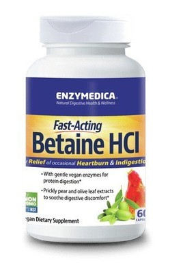 Enzymedica Betaine HCI 60 капсул