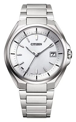 Pre-owned Citizen Attesa Ecodrive Cb3010-57a Radio Solar Titanium Silver Men's