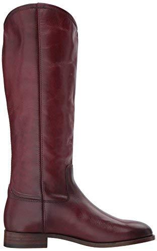 Pre-owned Frye Women's Riding Boot Wine Melissa Button 2 Extended Calf Sz 7.5 $378 In Red