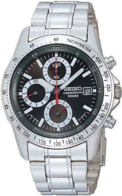 【限定特価】SEIKO セイコー SND371P アナログウォッチ SEIKO クロノグラフ セイコー メンズ 腕時計 SND371P 黒