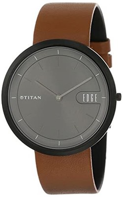 Pre-owned Titan Edge Zen Analog Black Dial Men's Watch-1779nl01 / 1779nl01/np1779nl01