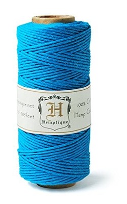 (Turquoise) - Hemptique Hemp Cord Spool 9.1kg 60m. Brand New