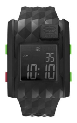 NEW MARC ECKO UNLIMITED BLACK,SILICONE BAND,THE TITAN DIGITAL WATCH E08517G3