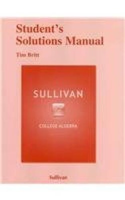 Students Solutions Manual for College Algebra - Paperback - GOOD