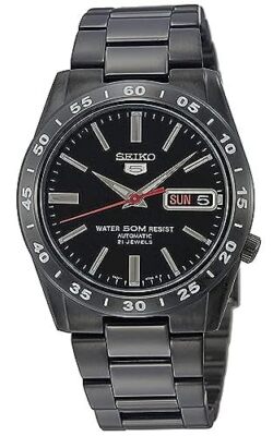 SEIKO SEIKO5 SNKE03K1 Black Automatic Men's Watch New in Box