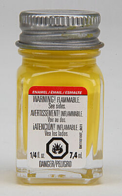 Testors Sunflower 1/4 oz - Hobby and Model Enamel Paint - #1191tt