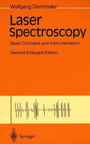 Laser Spectroscopy: Basic Concepts And Instrumentation Buch Springer
