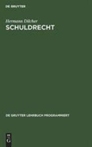 De Gruyter Lehrbuch Programmiert Ser.: Schuldrecht : Besonderer Teil in ...
