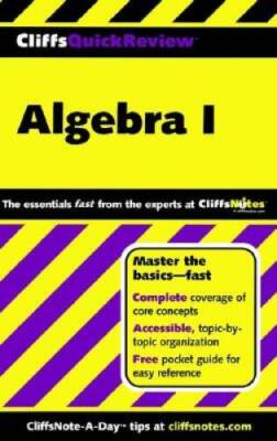 CliffsQuickReview Algebra I (Bk. 1) - Paperback By Bobrow Ph.D., Jerry - GOOD