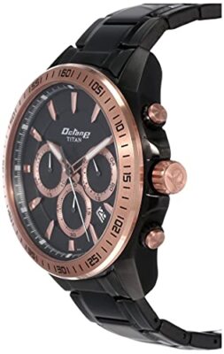 Pre-owned Titan Octane Active Analog Black Dial Men's Watch-nn90103km03/np90103km03