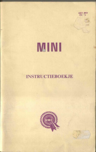 Mini 1000 Car Owner & Operator Manuals