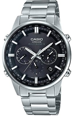 Pre-owned Casio Lineage Liw-m700d-1ajf Black Dial Tough Solar Atomic Radio Watch Men Watch