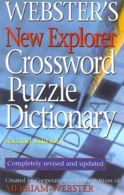 Websters New Explorer Crossword Puzzle Dictionary - Hardcover - GOOD