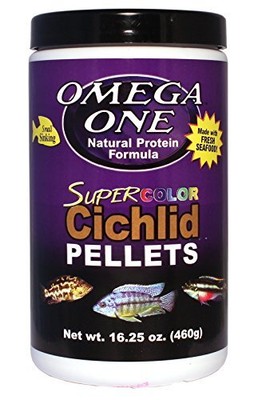 Super Color Sinking Cichlid Pellets, 2mm Small Pellets, 16.25 oz