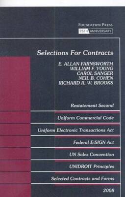 Selections for Contracts 2008 ed: Uniform Commercial Code, Restatement 2d - GOOD