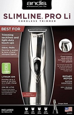 Andis Professinal Slimline Pro Li Lithium Ion Cordless Trimmer, D-8 # 32400